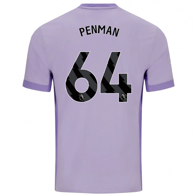Danxen Hombre Camiseta Charlie Penman #64 Morado Taro Blanco 2ª Equipación 2025/26 La Camisa México