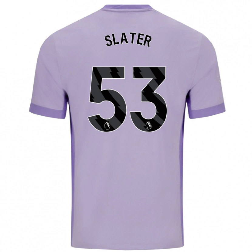Danxen Hombre Camiseta Jacob Slater #53 Morado Taro Blanco 2ª Equipación 2025/26 La Camisa México