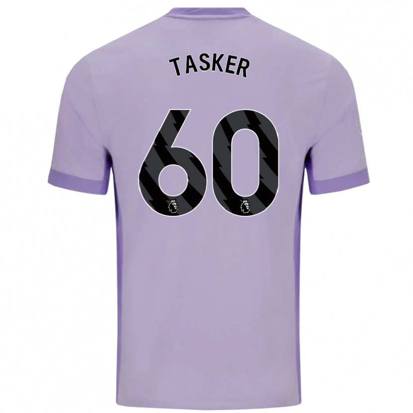 Danxen Hombre Camiseta Charlie Tasker #60 Morado Taro Blanco 2ª Equipación 2025/26 La Camisa México