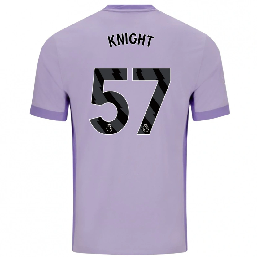 Danxen Hombre Camiseta Joe Knight #57 Morado Taro Blanco 2ª Equipación 2025/26 La Camisa México