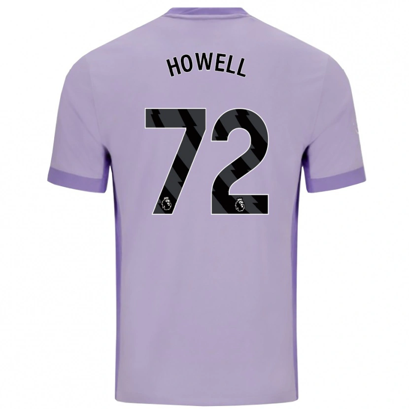 Danxen Hombre Camiseta Harry Howell #72 Morado Taro Blanco 2ª Equipación 2025/26 La Camisa México
