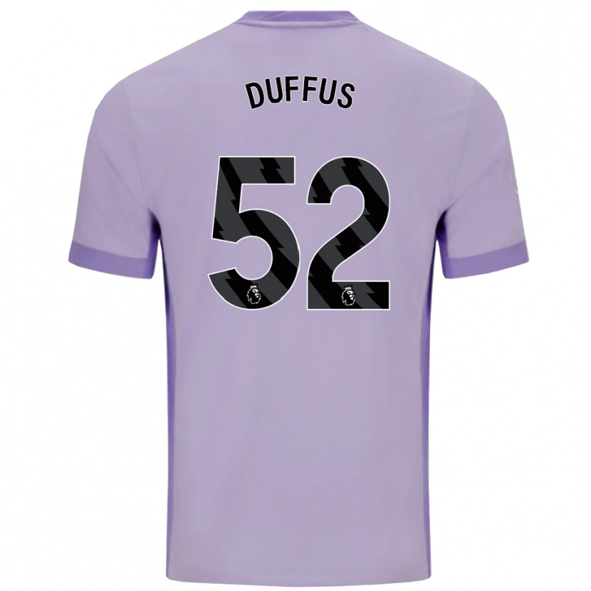 Danxen Hombre Camiseta Joshua Duffus #52 Morado Taro Blanco 2ª Equipación 2025/26 La Camisa México