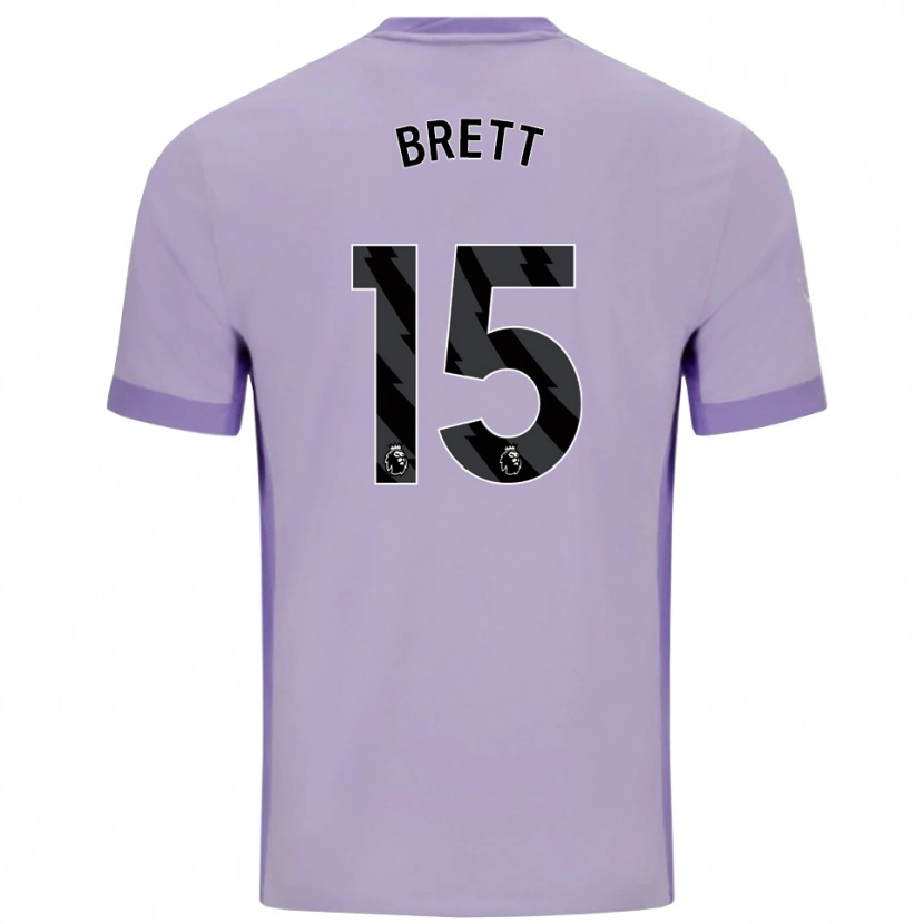 Danxen Hombre Camiseta Adam Brett #15 Morado Taro Blanco 2ª Equipación 2025/26 La Camisa México