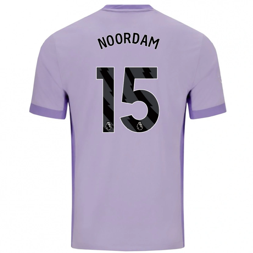 Danxen Hombre Camiseta Nadine Noordam #15 Morado Taro Blanco 2ª Equipación 2025/26 La Camisa México