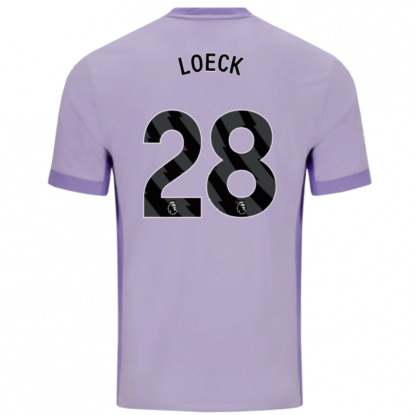 Danxen Hombre Camiseta Melina Loeck #28 Morado Taro Blanco 2ª Equipación 2025/26 La Camisa México