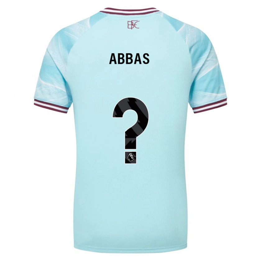 Danxen Hombre Camiseta Adam Abbas #0 Celeste Borgoña 2ª Equipación 2025/26 La Camisa México