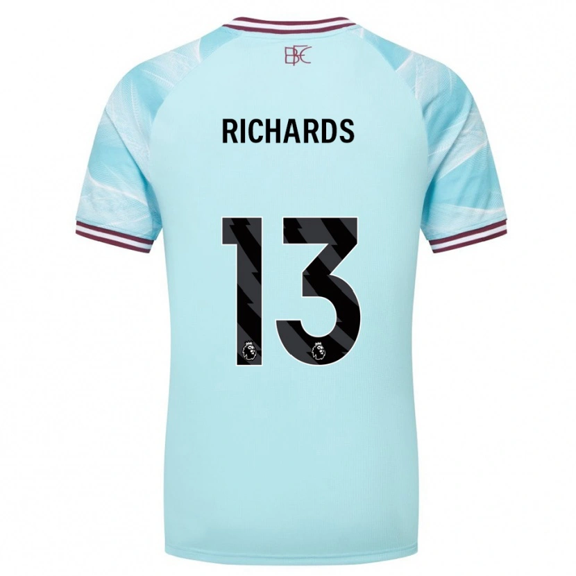 Danxen Hombre Camiseta Jade Richards #13 Celeste Borgoña 2ª Equipación 2025/26 La Camisa México