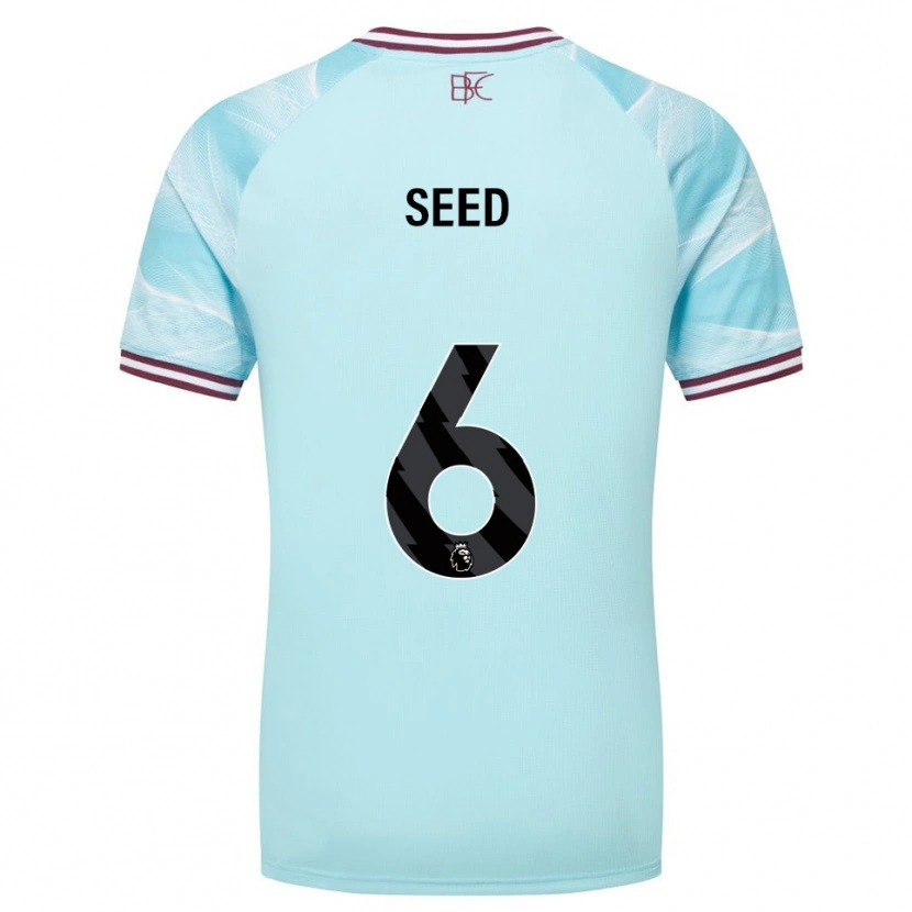 Danxen Hombre Camiseta Helen Seed #6 Celeste Borgoña 2ª Equipación 2025/26 La Camisa México