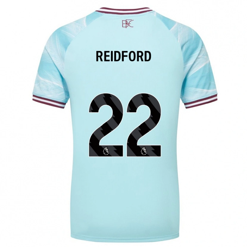 Danxen Hombre Camiseta Isabella Reidford #22 Celeste Borgoña 2ª Equipación 2025/26 La Camisa México