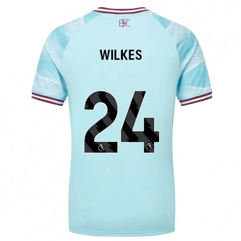 Danxen Hombre Camiseta Tilly Wilkes #24 Celeste Borgoña 2ª Equipación 2025/26 La Camisa México