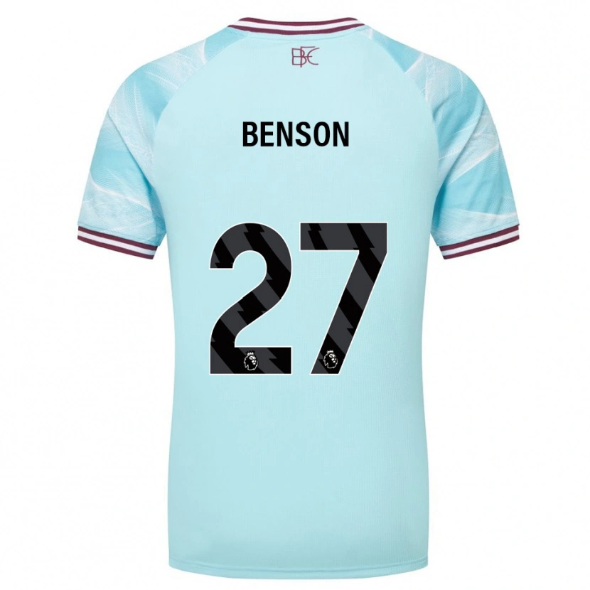 Danxen Hombre Camiseta Benson Manuel #27 Celeste Borgoña 2ª Equipación 2025/26 La Camisa México