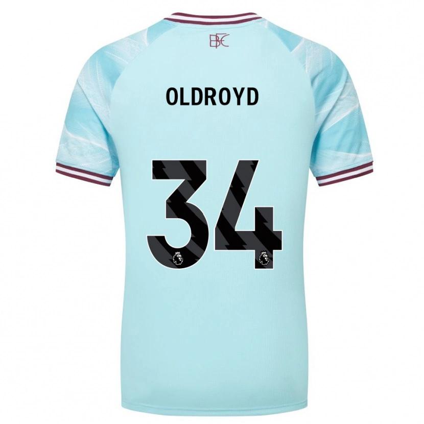 Danxen Hombre Camiseta Amelia Oldroyd #34 Celeste Borgoña 2ª Equipación 2025/26 La Camisa México