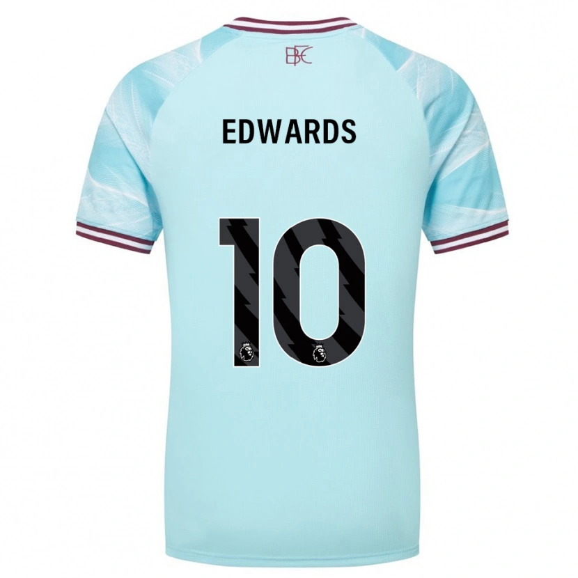 Danxen Hombre Camiseta Marcus Edwards #10 Celeste Borgoña 2ª Equipación 2025/26 La Camisa México