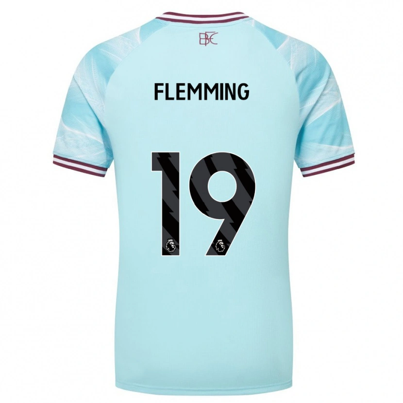Danxen Hombre Camiseta Zian Flemming #19 Celeste Borgoña 2ª Equipación 2025/26 La Camisa México