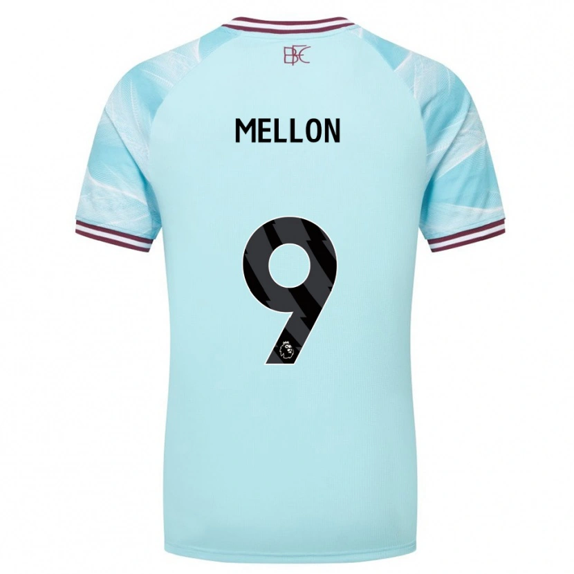 Danxen Hombre Camiseta Michael Mellon #9 Celeste Borgoña 2ª Equipación 2025/26 La Camisa México