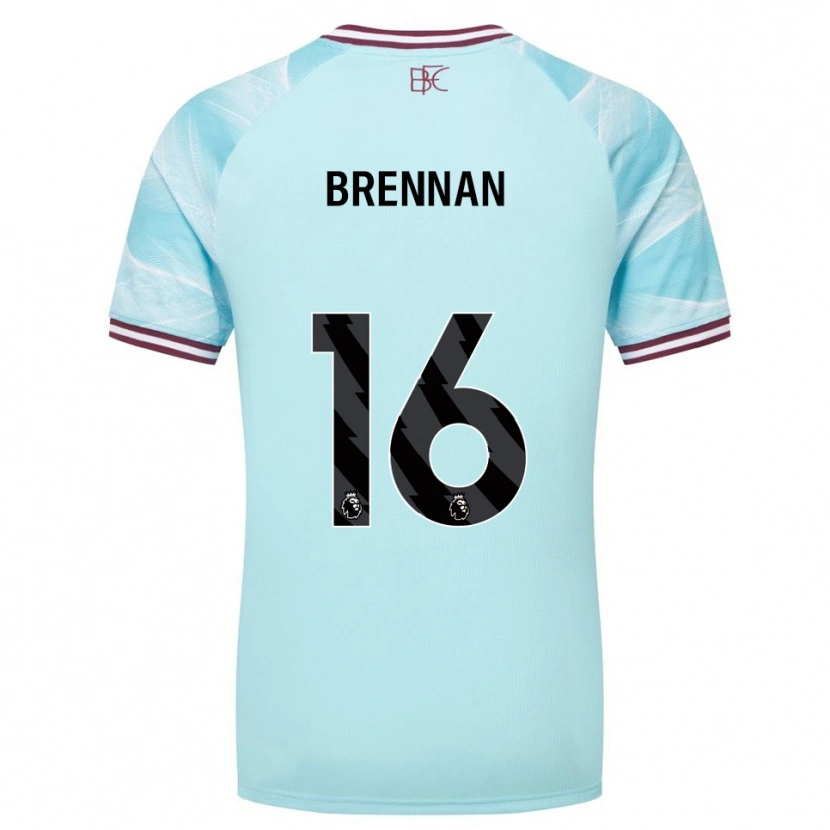 Danxen Hombre Camiseta Corey Brennan #16 Celeste Borgoña 2ª Equipación 2025/26 La Camisa México