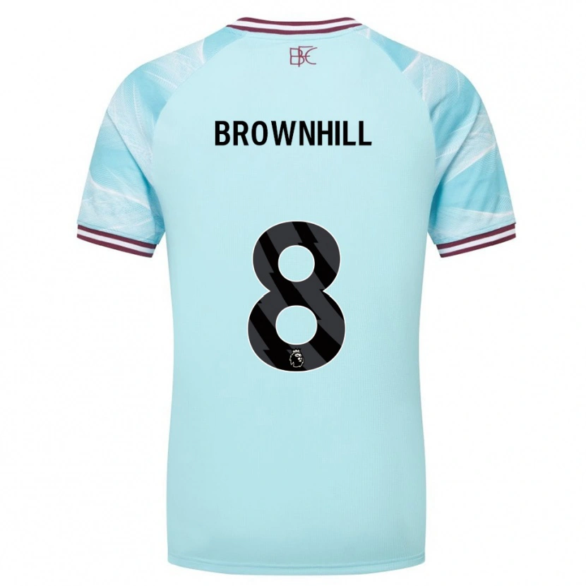 Danxen Hombre Camiseta Josh Brownhill #8 Celeste Borgoña 2ª Equipación 2025/26 La Camisa México