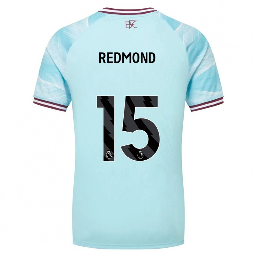 Danxen Hombre Camiseta Nathan Redmond #15 Celeste Borgoña 2ª Equipación 2025/26 La Camisa México