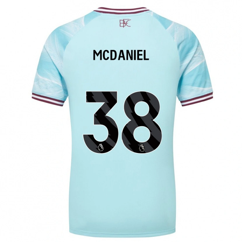 Danxen Hombre Camiseta Louise Mcdaniel #38 Celeste Borgoña 2ª Equipación 2025/26 La Camisa México