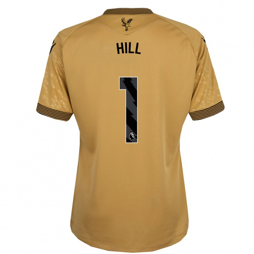 Danxen Hombre Camiseta Marcus Hill #1 Oro Negro 2ª Equipación 2025/26 La Camisa México