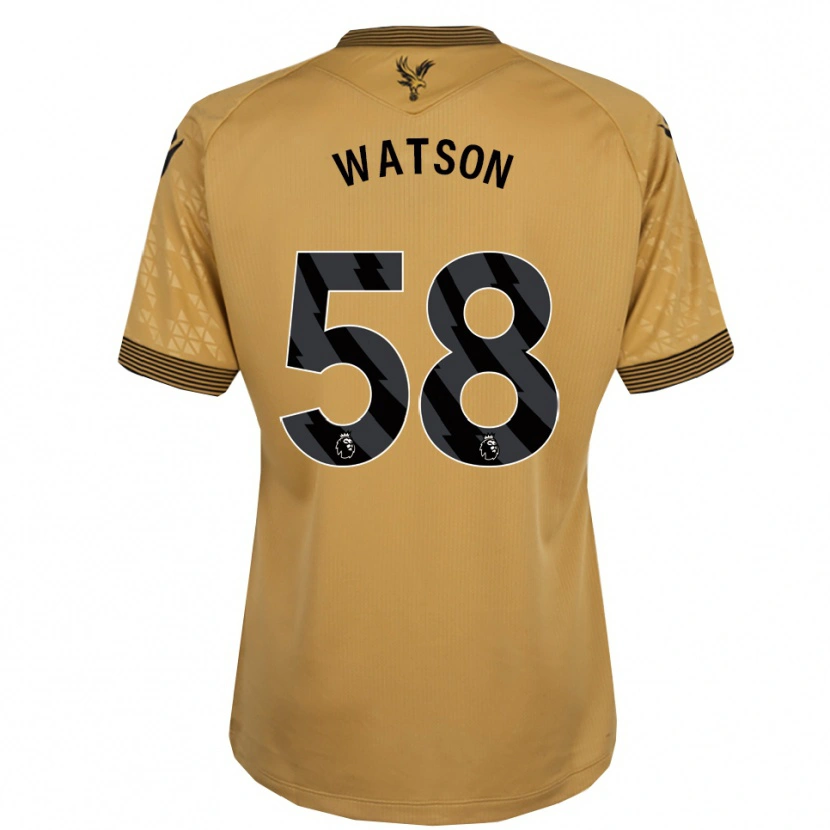 Danxen Hombre Camiseta Noah Watson #58 Oro Negro 2ª Equipación 2025/26 La Camisa México