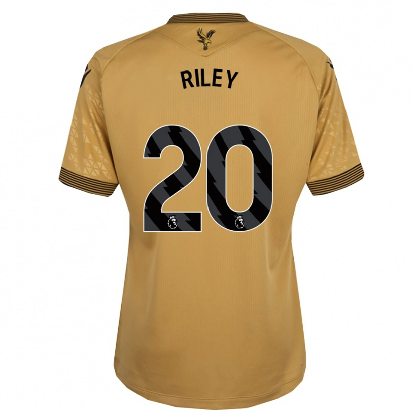 Danxen Hombre Camiseta Indiah-Paige Riley #20 Oro Negro 2ª Equipación 2025/26 La Camisa México