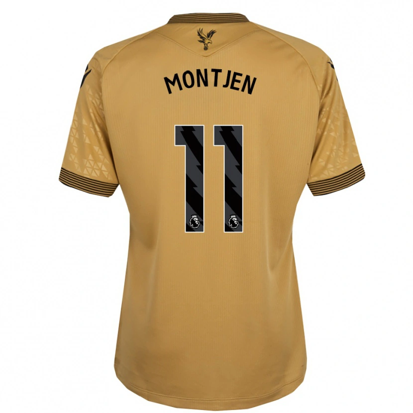 Danxen Hombre Camiseta David Montjen #11 Oro Negro 2ª Equipación 2025/26 La Camisa México