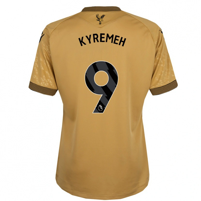 Danxen Hombre Camiseta Jerome Kyremeh #9 Oro Negro 2ª Equipación 2025/26 La Camisa México