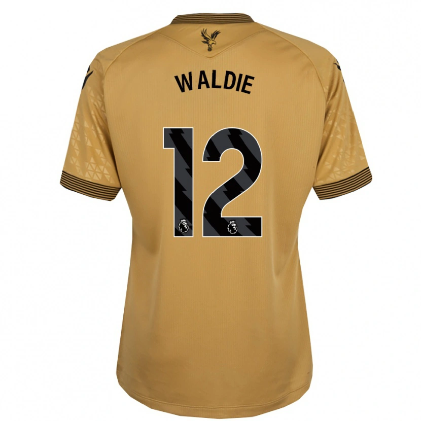 Danxen Hombre Camiseta Lizzie Waldie #12 Oro Negro 2ª Equipación 2025/26 La Camisa México