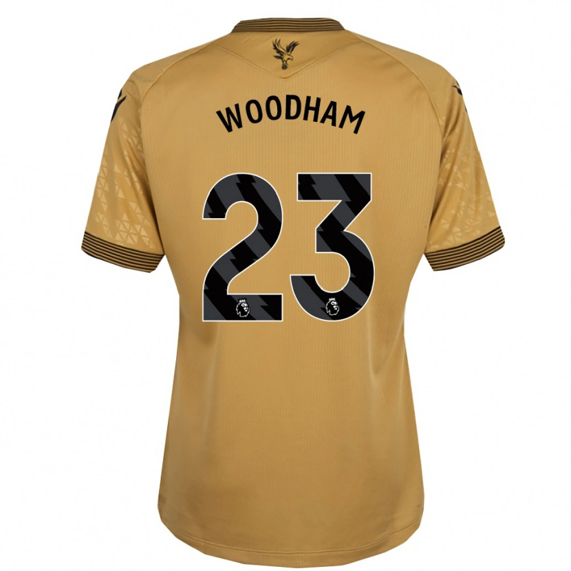 Danxen Hombre Camiseta Lily Woodham #23 Oro Negro 2ª Equipación 2025/26 La Camisa México