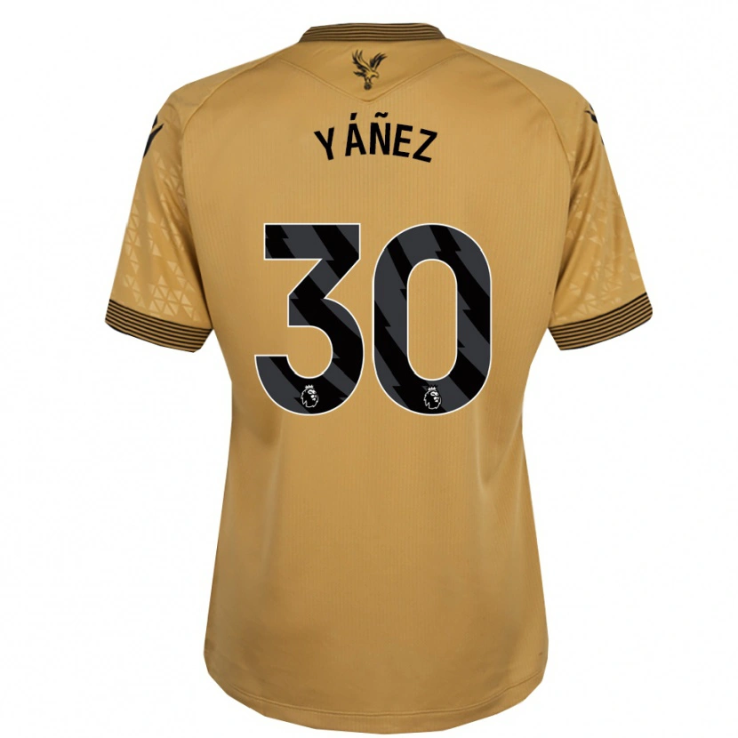 Danxen Hombre Camiseta Shae Yáñez #30 Oro Negro 2ª Equipación 2025/26 La Camisa México