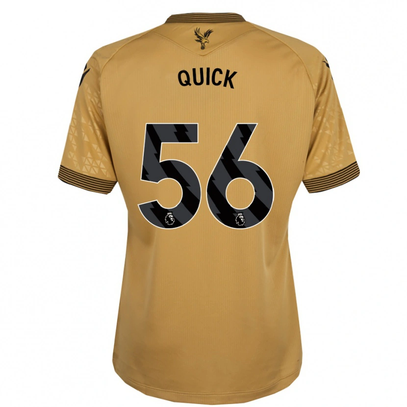 Danxen Hombre Camiseta Daniel Quick #56 Oro Negro 2ª Equipación 2025/26 La Camisa México