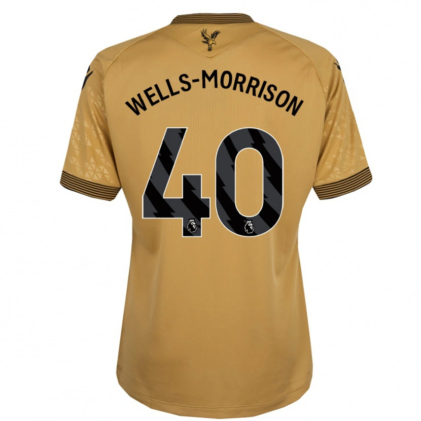 Danxen Hombre Camiseta Jack Wells-Morrison #40 Oro Negro 2ª Equipación 2025/26 La Camisa México