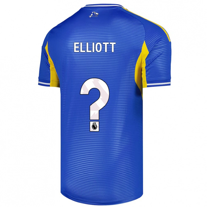 Danxen Hombre Camiseta Izzy Elliott #0 Azul Amarillo 2ª Equipación 2025/26 La Camisa México