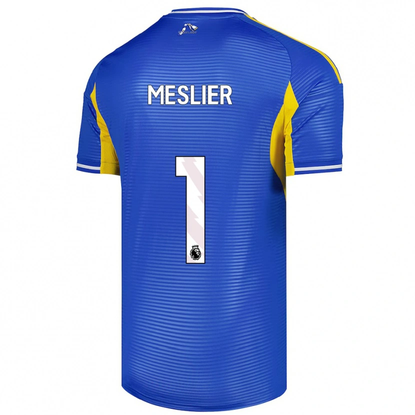 Danxen Hombre Camiseta Illan Meslier #1 Azul Amarillo 2ª Equipación 2025/26 La Camisa México