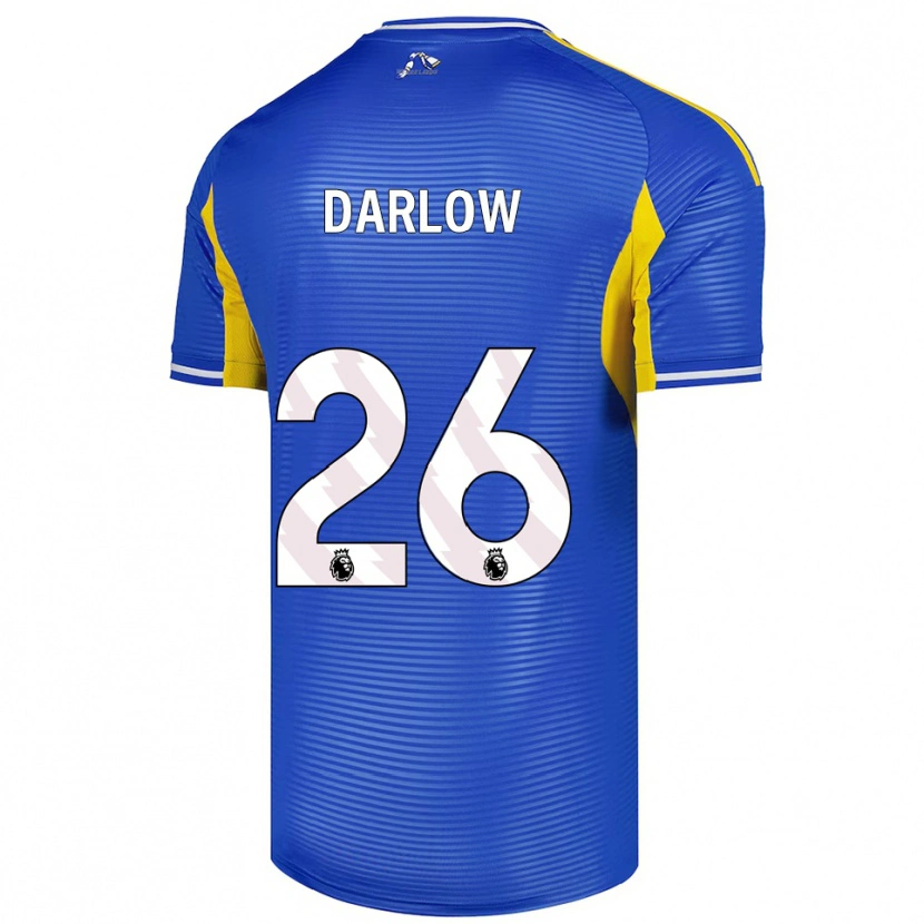 Danxen Hombre Camiseta Karl Darlow #26 Azul Amarillo 2ª Equipación 2025/26 La Camisa México