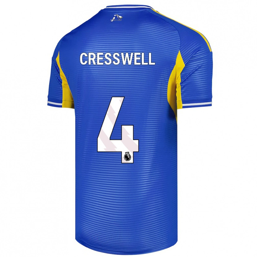 Danxen Hombre Camiseta Alfie Cresswell #4 Azul Amarillo 2ª Equipación 2025/26 La Camisa México