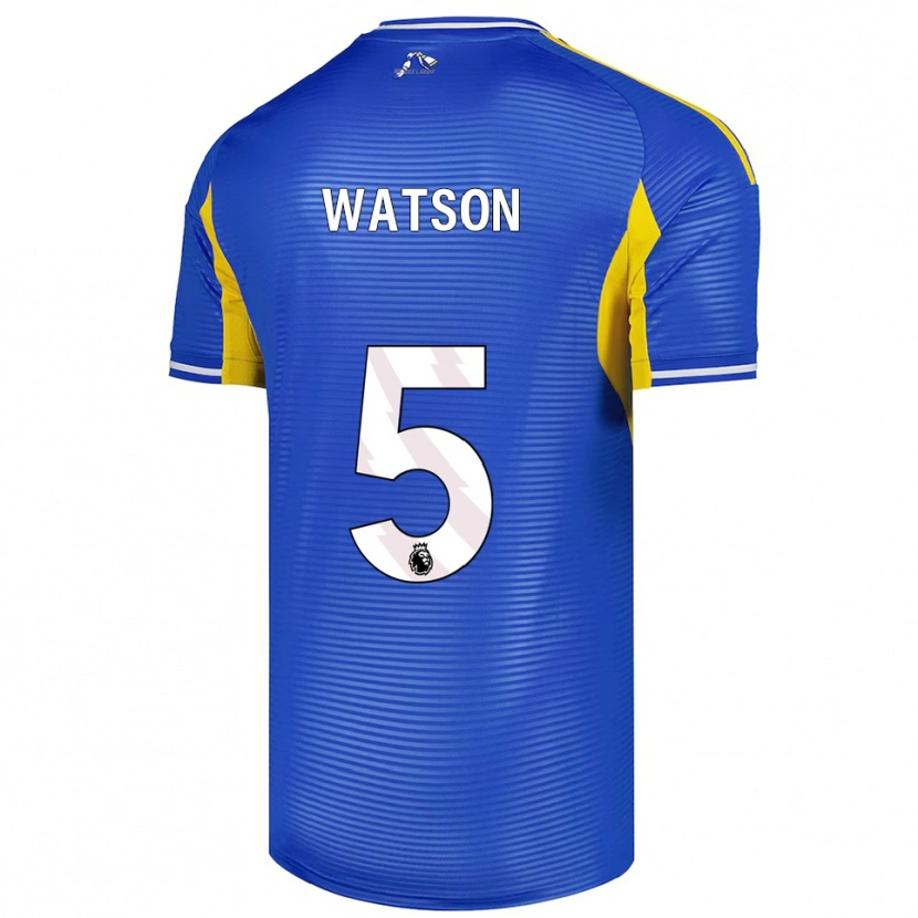 Danxen Hombre Camiseta Jacob Watson #5 Azul Amarillo 2ª Equipación 2025/26 La Camisa México