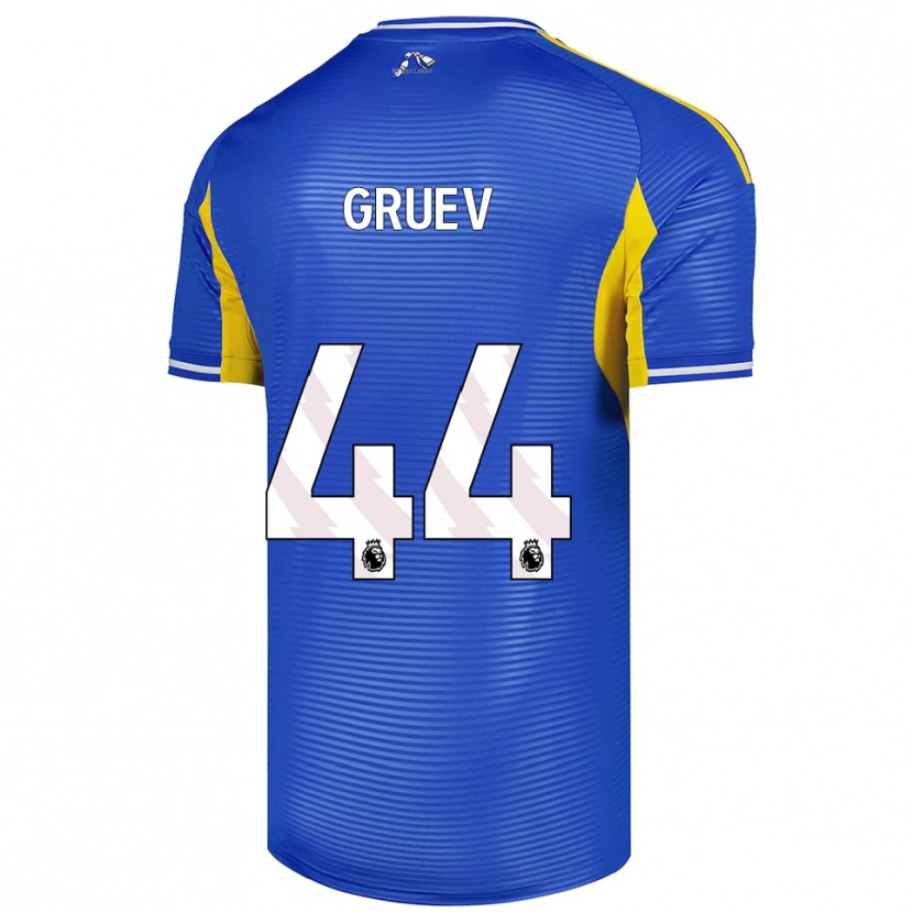 Danxen Hombre Camiseta Ilia Gruev #44 Azul Amarillo 2ª Equipación 2025/26 La Camisa México