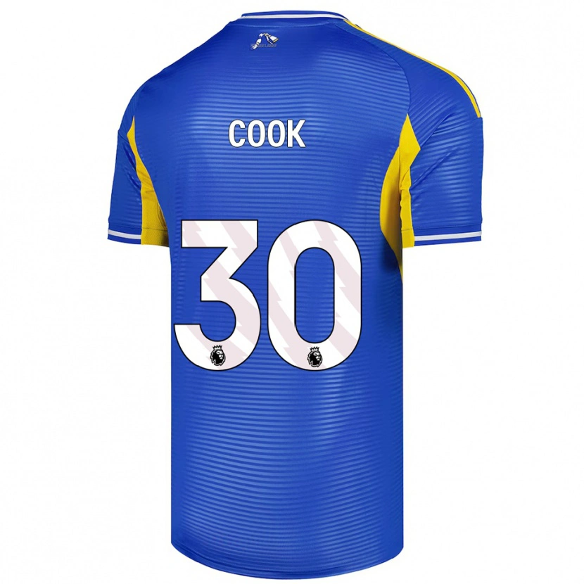 Danxen Hombre Camiseta Robbie Cook #30 Azul Amarillo 2ª Equipación 2025/26 La Camisa México