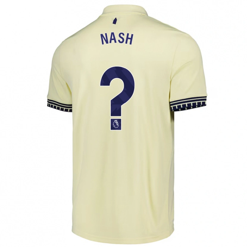 Danxen Hombre Camiseta Patrick Nash #0 Blanco Roto Negro 2ª Equipación 2025/26 La Camisa México