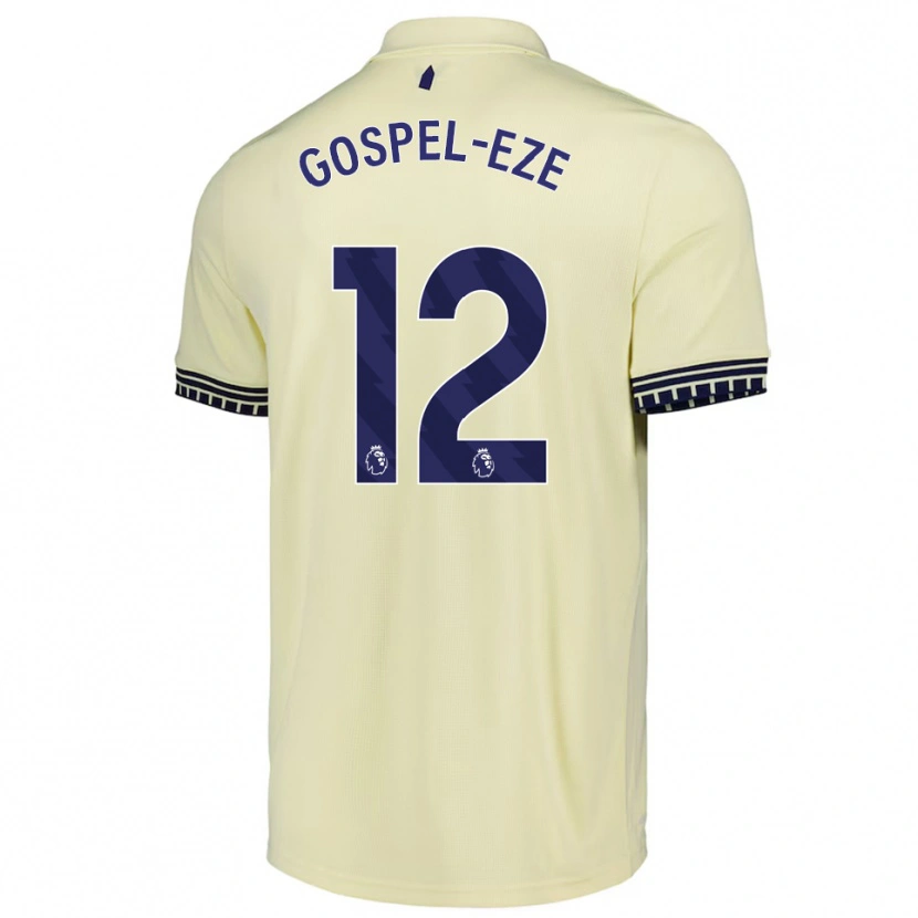 Danxen Hombre Camiseta Goodness Gospel-Eze #12 Blanco Roto Negro 2ª Equipación 2025/26 La Camisa México