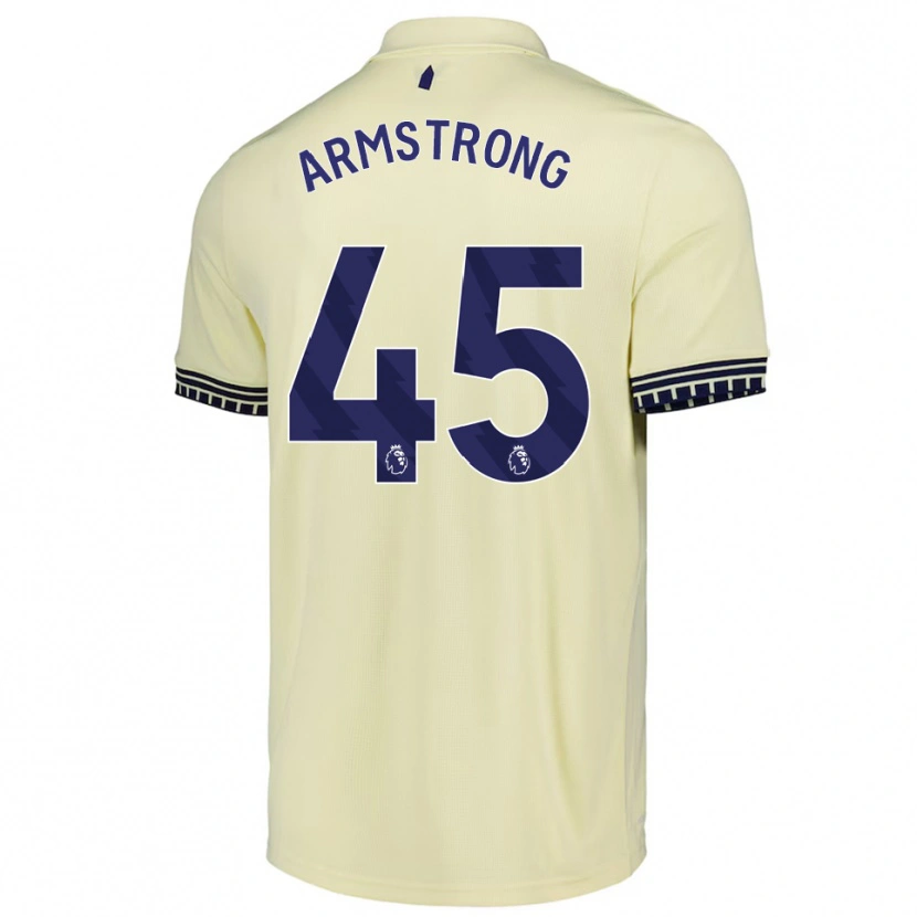 Danxen Hombre Camiseta Harrison Armstrong #45 Blanco Roto Negro 2ª Equipación 2025/26 La Camisa México