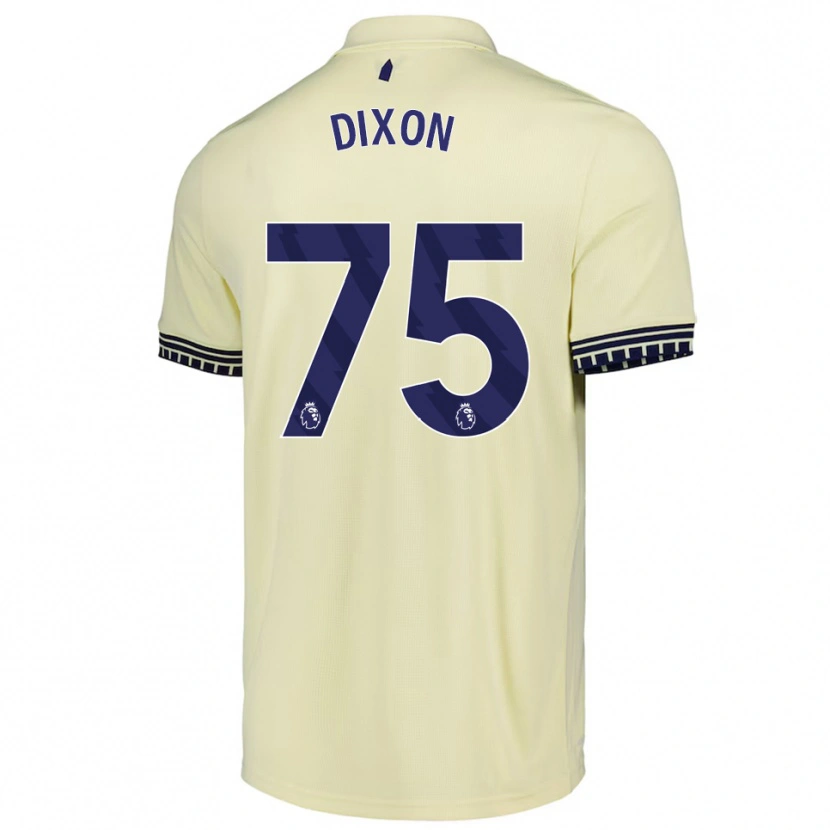 Danxen Hombre Camiseta Roman Dixon #75 Blanco Roto Negro 2ª Equipación 2025/26 La Camisa México
