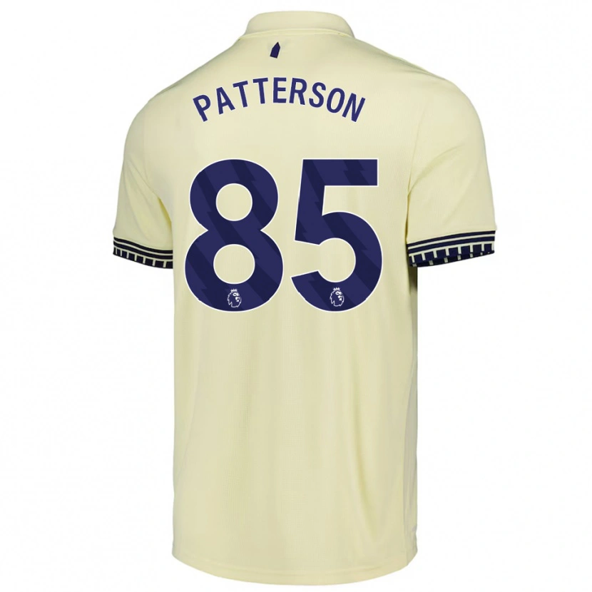 Danxen Hombre Camiseta Jack Patterson #85 Blanco Roto Negro 2ª Equipación 2025/26 La Camisa México