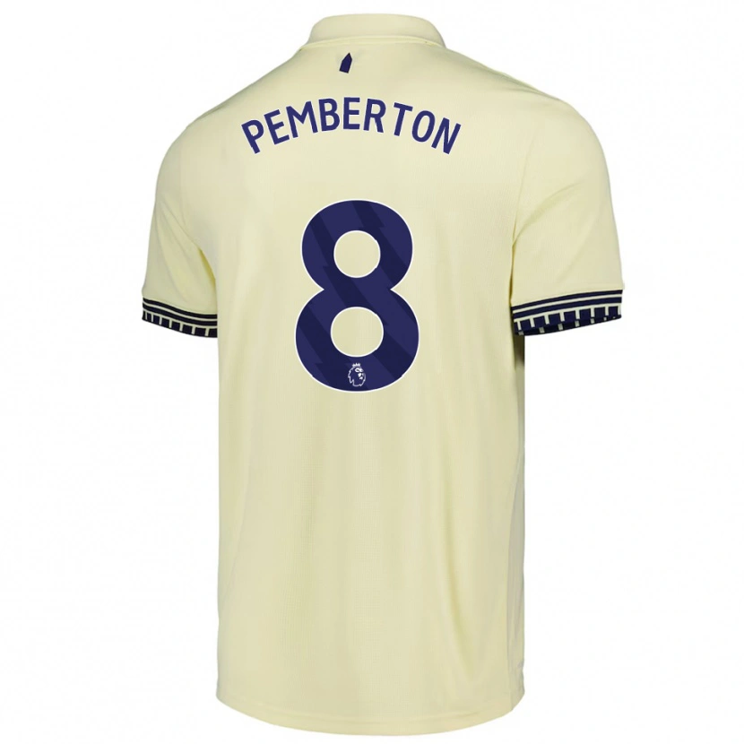 Danxen Hombre Camiseta Dafi-Tomos Pemberton #8 Blanco Roto Negro 2ª Equipación 2025/26 La Camisa México
