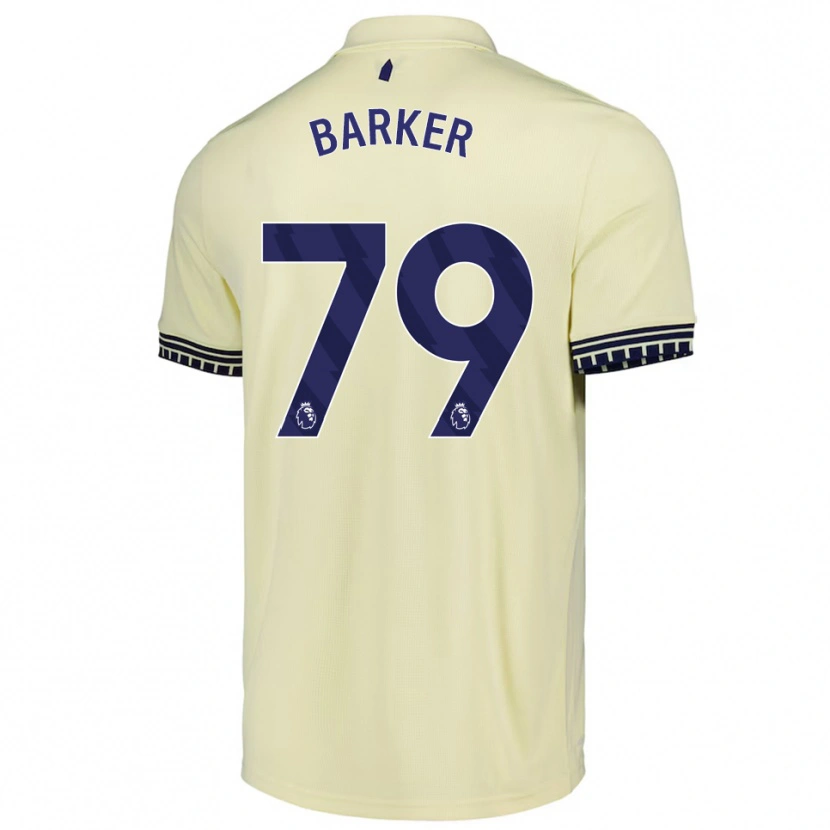 Danxen Hombre Camiseta Owen Barker #79 Blanco Roto Negro 2ª Equipación 2025/26 La Camisa México