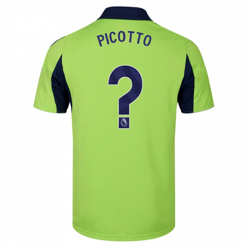Danxen Hombre Camiseta Luca Picotto #0 Verde Marino Blanco 2ª Equipación 2025/26 La Camisa México