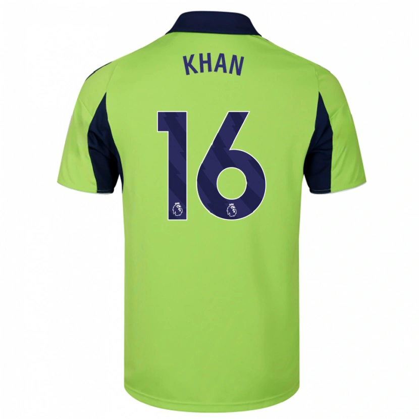 Danxen Hombre Camiseta Ruban Khan #16 Verde Marino Blanco 2ª Equipación 2025/26 La Camisa México
