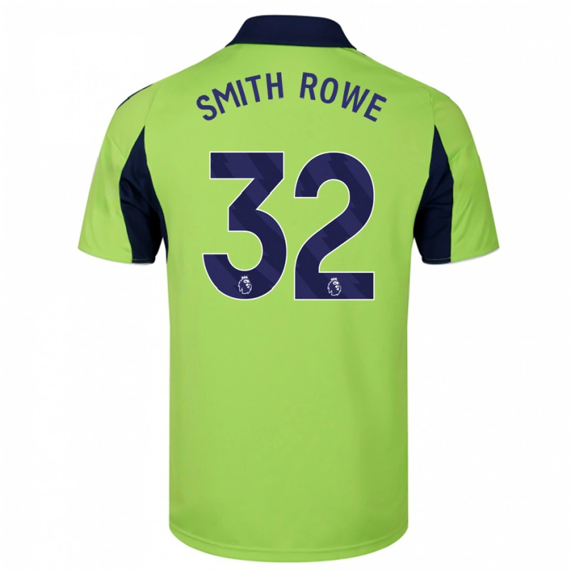 Danxen Hombre Camiseta Emile Smith Rowe #32 Verde Marino Blanco 2ª Equipación 2025/26 La Camisa México